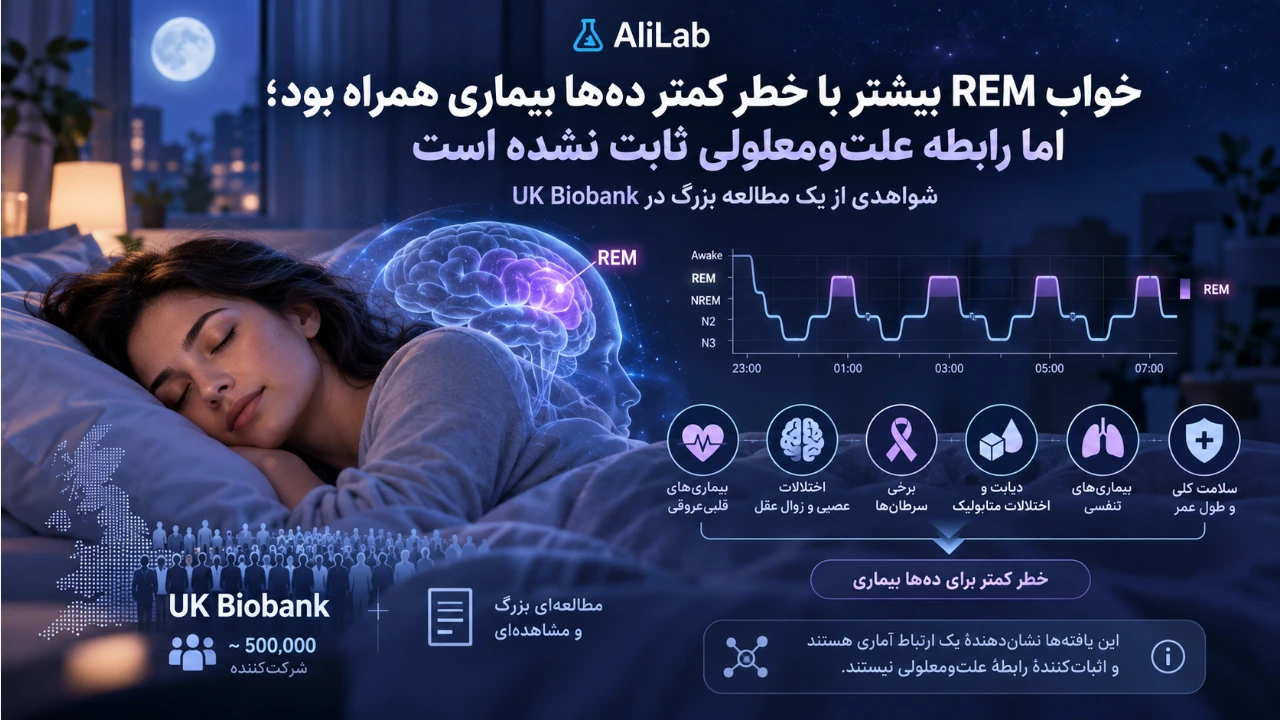 کاور AliLab درباره خواب REM و ارتباط آن با خطر بیماری‌ها